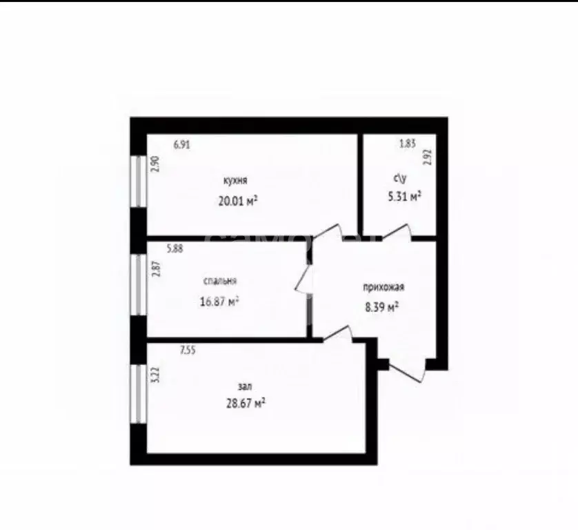 2-к кв. Дагестан, Дербент ул. Николая Гоголя, 5 (74.9 м) - Фото 2