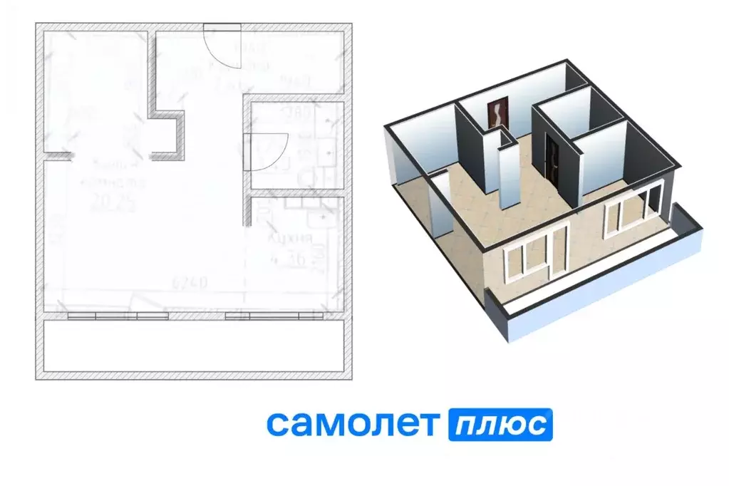 1-к кв. Кемеровская область, Кемерово ул. Серебряный Бор, 12 (35.1 м) - Фото 1