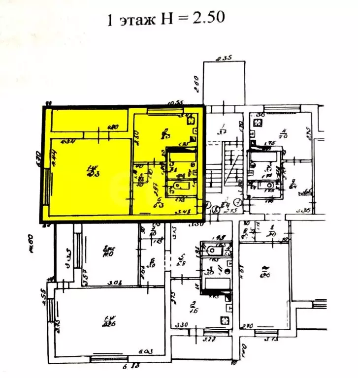 1-комнатная квартира: Добровольск, Советская улица, 7 (38.8 м) - Фото 0