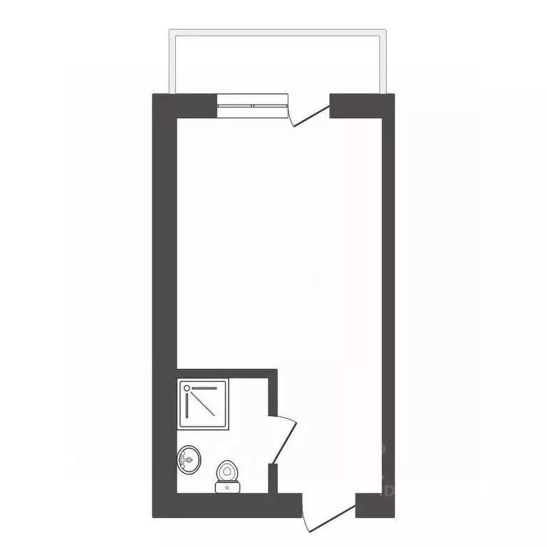 Студия Крым, Ялта ул. Дражинского, 45А (36.0 м) - Фото 2