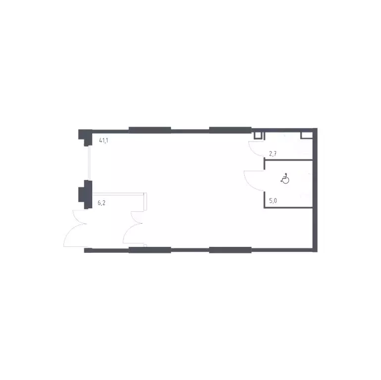 Помещение свободного назначения (55 м) - Фото 1