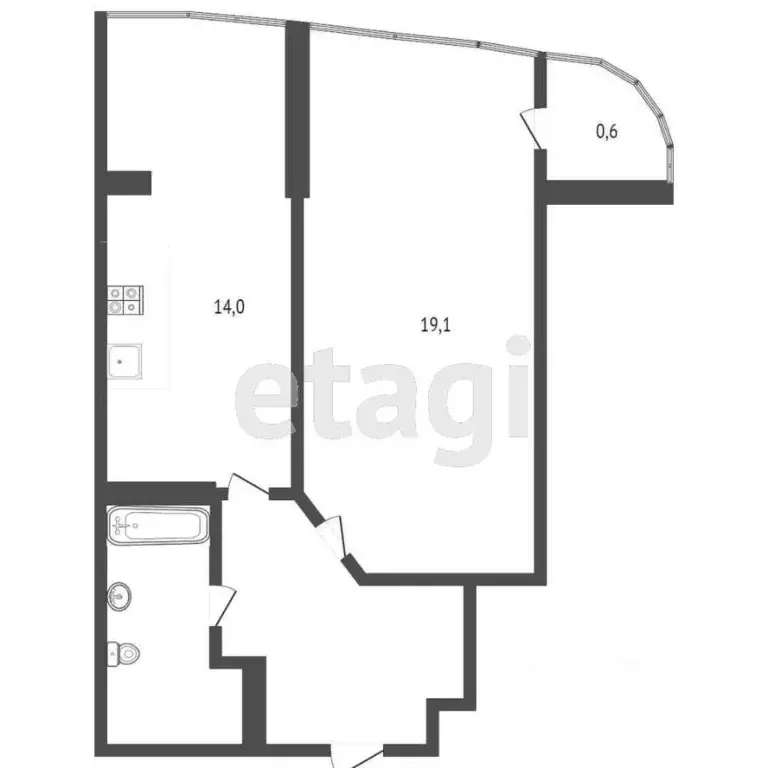 1-к кв. Севастополь ул. Степаняна, 2Ак1 (45.9 м) - Фото 2