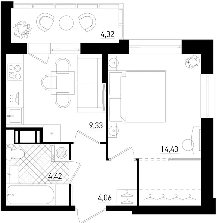 1-к кв. Санкт-Петербург Бокситогорская ул., 33 (36.1 м) - Фото 2