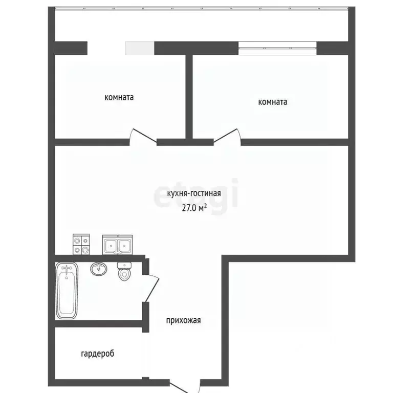3-к кв. Ханты-Мансийский АО, Сургут тракт Югорский, 43 (70.5 м) - Фото 2