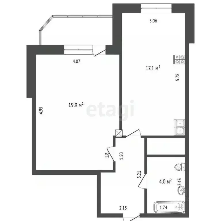 1-к кв. Тюменская область, Тюмень Войновка мкр, ул. Энергостроителей, ... - Фото 1