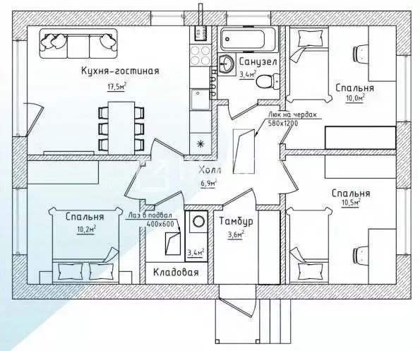 Дом в Ивановская область, Ивановский район, Коляновское с/пос, д. ... - Фото 2