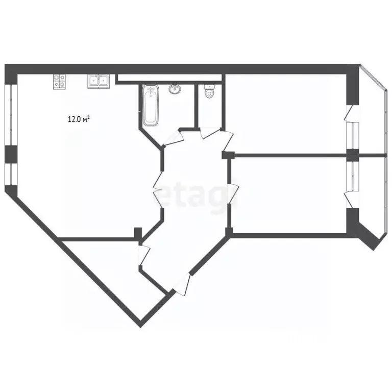 3-к кв. Мордовия, Саранск ул. Ульянова, 93 (87.0 м) - Фото 1
