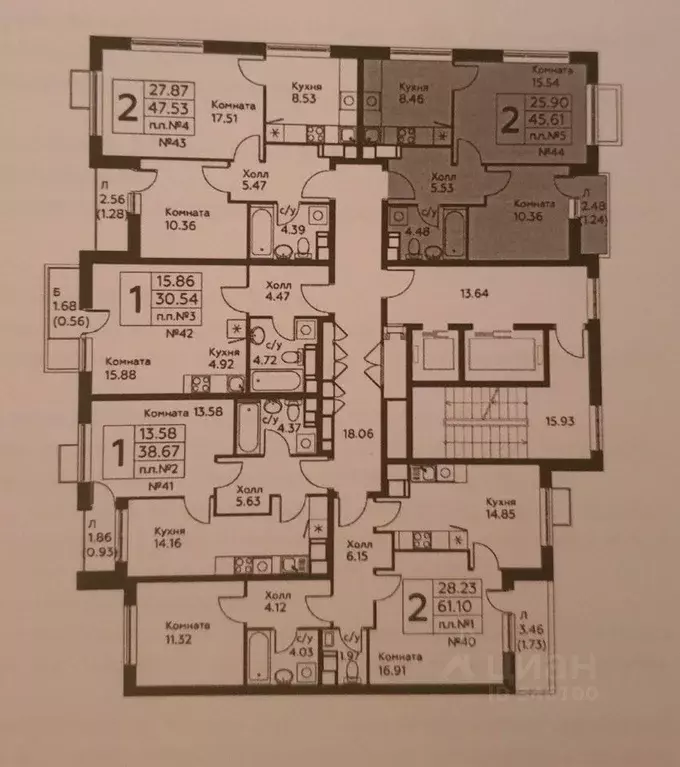 2-к кв. Москва Сосенское поселение, просп. Куприна, 40к1 (43.9 м) - Фото 1