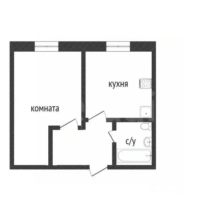 1-к кв. Курганская область, Курган Заозерный жилрайон, 6-й мкр, 31 ... - Фото 2