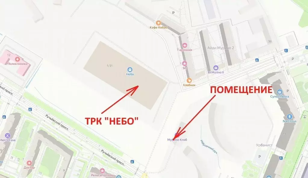 Торговая площадь в Ленинградская область, Мурино Всеволожский район, ... - Фото 2