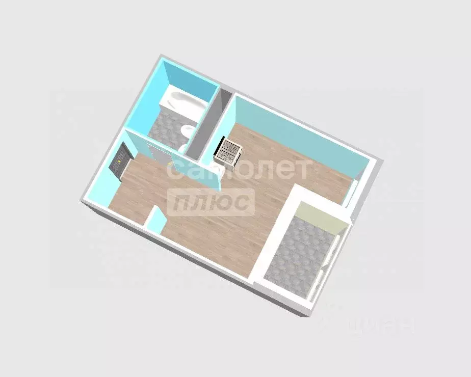 Студия Тюменская область, Тюменский муниципальный округ, д. Патрушева ... - Фото 2