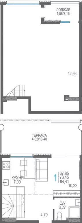 Студия Крым, Сакский район, Лесновское с/пос, с. Прибрежное Розовое ... - Фото 1