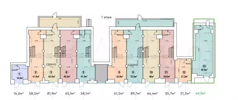 Продажа торгового помещения 49,9 м2 - Фото 0