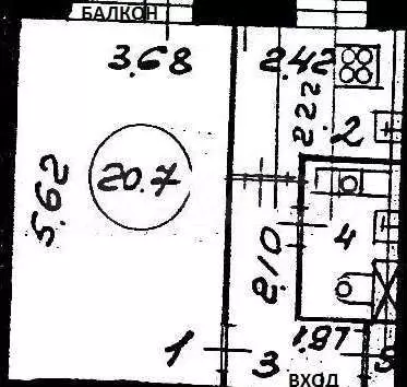 1-к. квартира, 34 м, 9/9 эт. - Фото 0