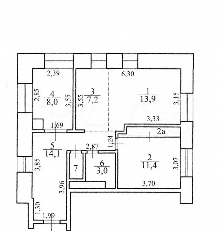 2-к. квартира, 61 м, 29/32 эт. - Фото 0