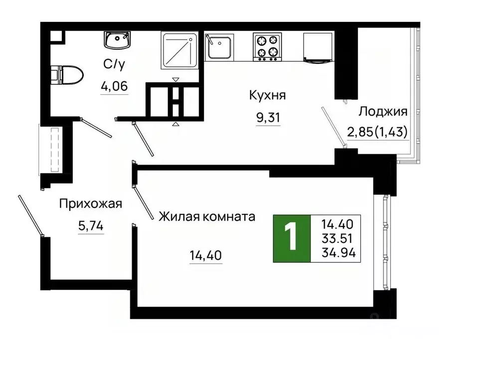 1-к кв. Ростовская область, Ростов-на-Дону Нефтекачка кв-л, Октябрь ... - Фото 0