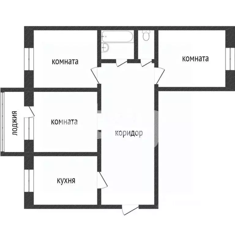 3-к кв. Курганская область, Курган ул. Коли Мяготина, 92 (56.0 м) - Фото 2