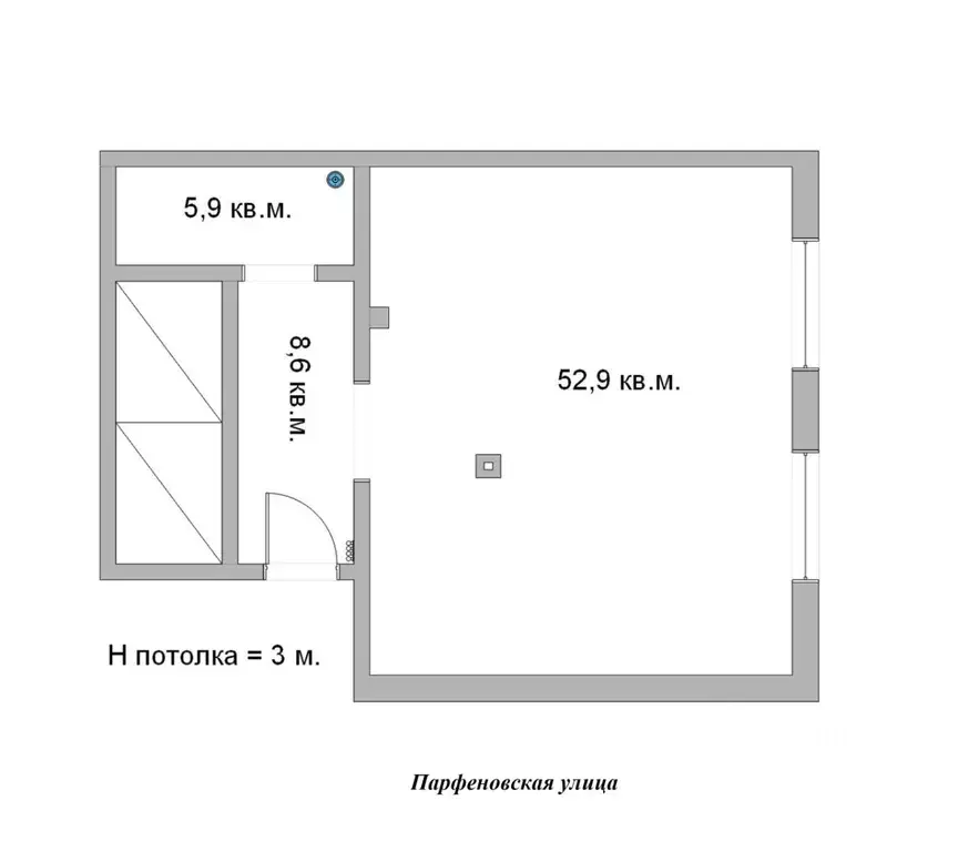 Помещение свободного назначения в Санкт-Петербург ул. Парфеновская, ... - Фото 2