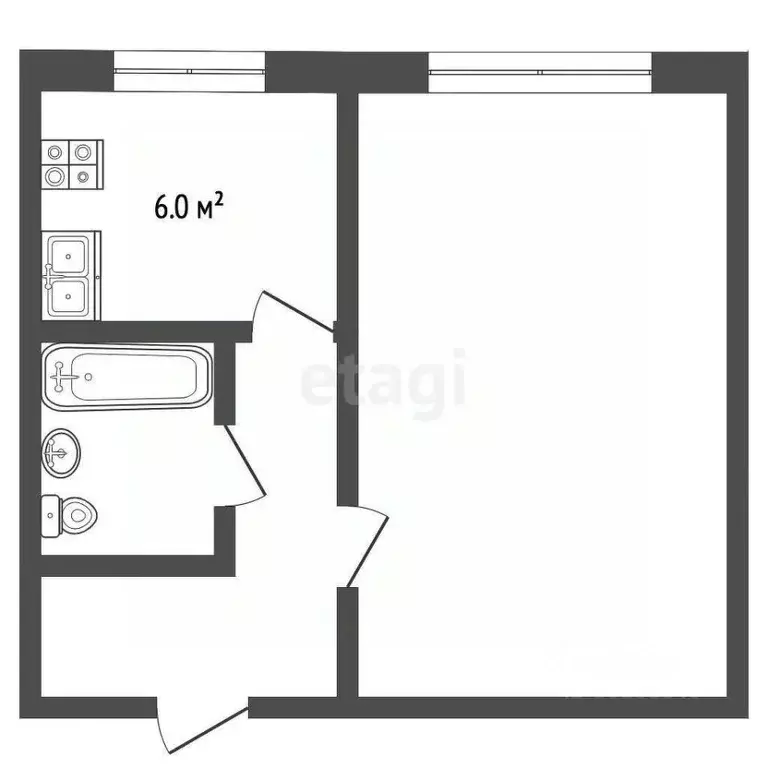 1-к кв. Саратовская область, Балашов ул. Софинского, 5 (34.8 м) - Фото 1