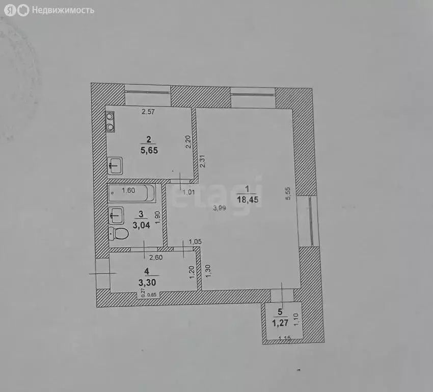 1-комнатная квартира: Ульяновск, проспект Нариманова, 84 (31.7 м) - Фото 1