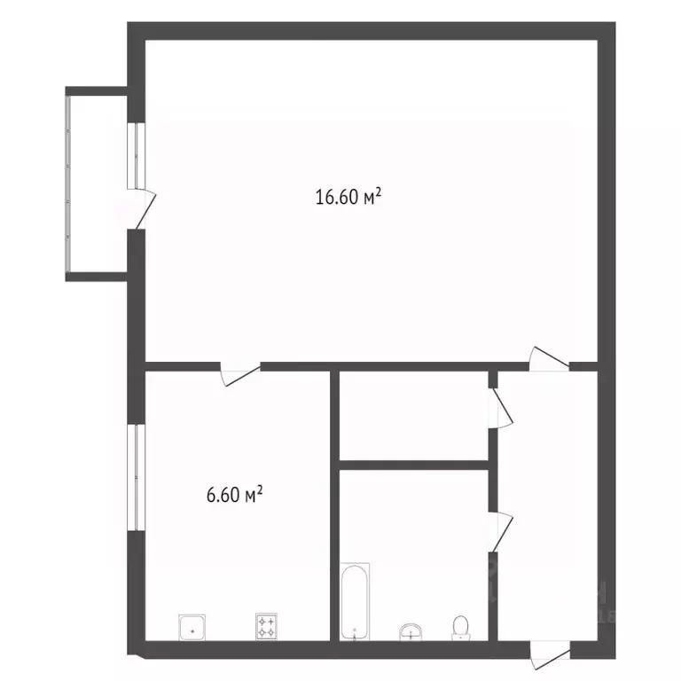 1-к кв. Омская область, Омск ул. Орджоникидзе, 270 (31.0 м) - Фото 0