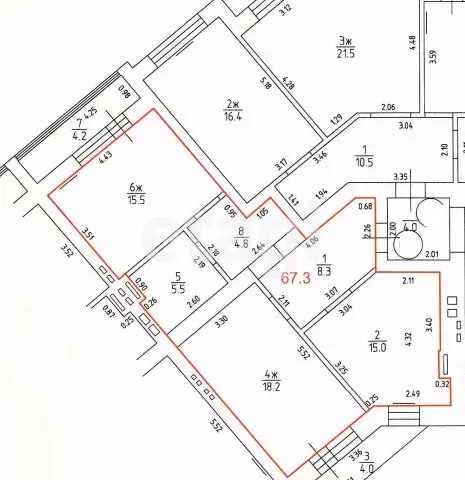 2-комнатная квартира: Калининград, улица Аксакова, 137 (75.5 м) - Фото 0