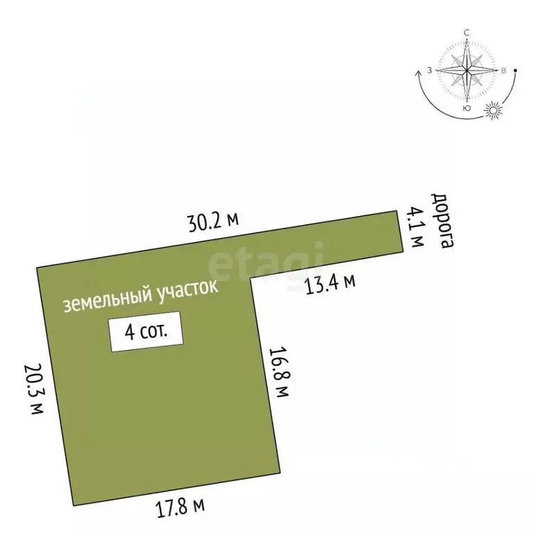 Участок в Крым, Судак бул. Ореховый (4.0 сот.) - Фото 2