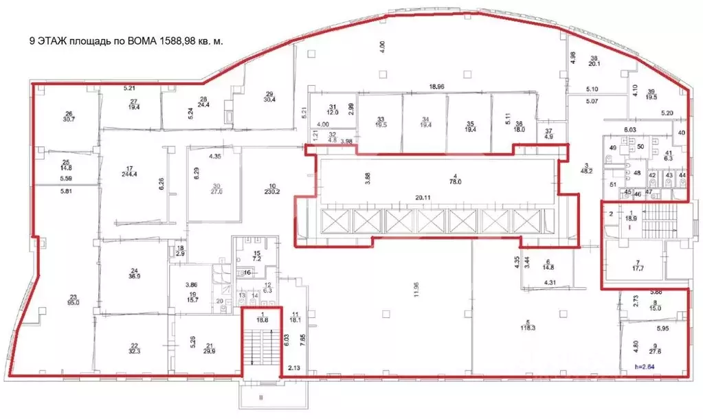 Помещение свободного назначения в Москва ул. Ивана Франко, 8 (1589 м) - Фото 2