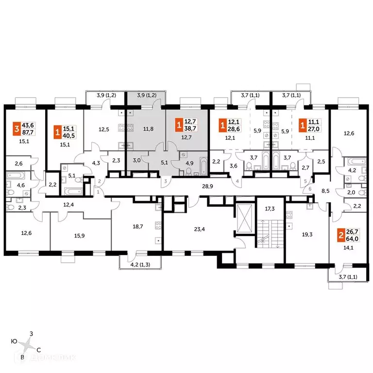 Продаётся 1-к квартира, 38.6 м - Фото 0