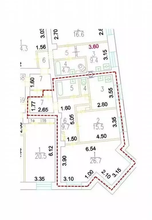 2-комнатная квартира: Москва, Нарвская улица, 1Ак1 (72.8 м) - Фото 0