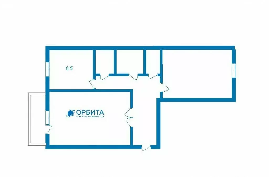 2-комнатная квартира: Тюмень, улица Щорса, 10 (50 м) - Фото 1
