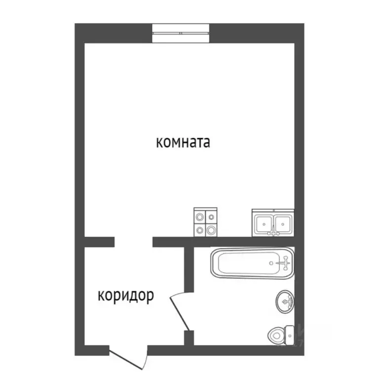 Студия Тюменская область, Тюмень Олимпийская ул., 12а (14.5 м) - Фото 2