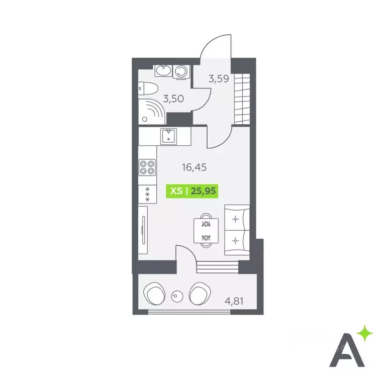 Студия Ленинградская область, Всеволожский район, Заневское городское ... - Фото 1