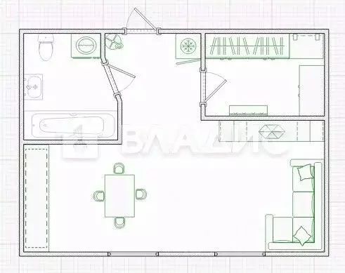 1-к кв. Пензенская область, Пенза проезд 2-й Левицкого, 13 (33.5 м) - Фото 2