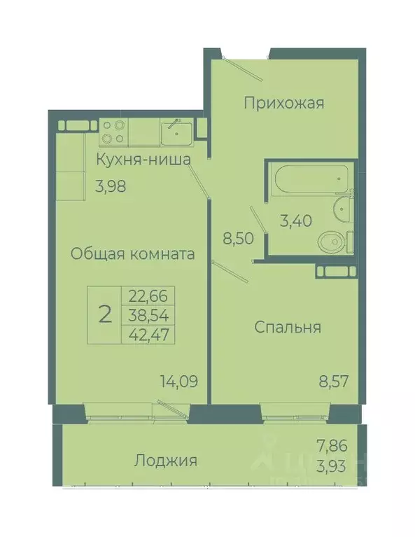 1-к кв. кемеровская область, кемерово ул. 1-я линия (42.5 м) - Фото 0