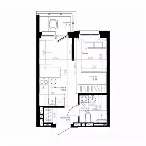 Студия Приморский край, Владивосток Сердце квартала жилой комплекс ... - Фото 1