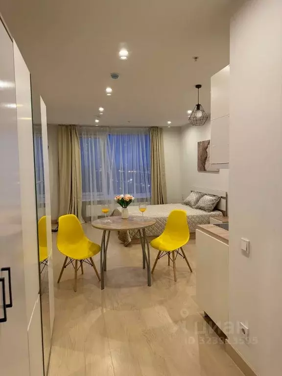 Студия Москва ул. 1-я Леонова, 18 (28.0 м) - Фото 1