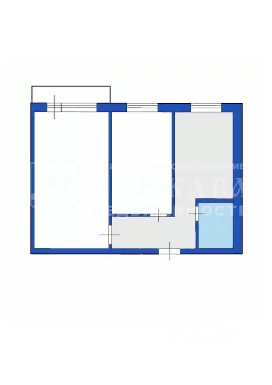 2-к кв. Кемеровская область, Кемерово Пионерский бул., 2 (43.3 м) - Фото 1