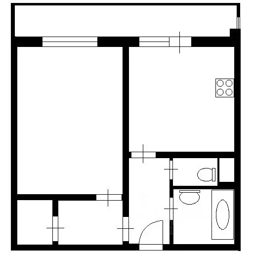 1-к кв. Санкт-Петербург ул. Кржижановского, 3К2 (43.0 м) - Фото 2