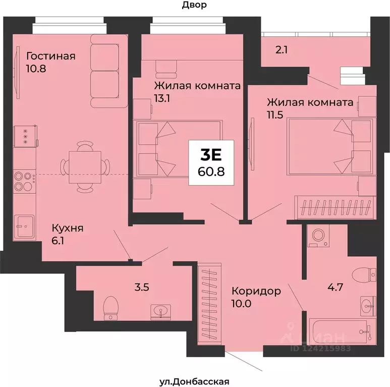 3-к кв. Свердловская область, Екатеринбург Уралмаш жилрайон, ул. ... - Фото 1