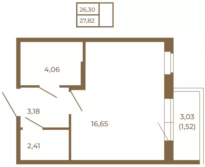 Квартира-студия: Сертолово, ЖК Новая История (27.82 м) - Фото 2