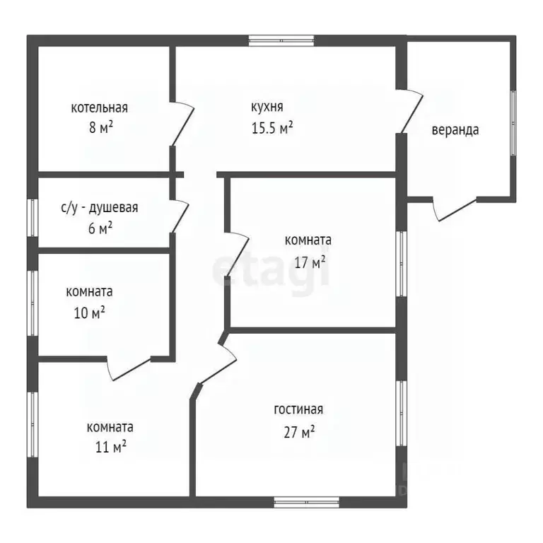 Дом в Красноярский край, Емельяново пгт ул. 2-я Полярная, 39 (94 м) - Фото 2