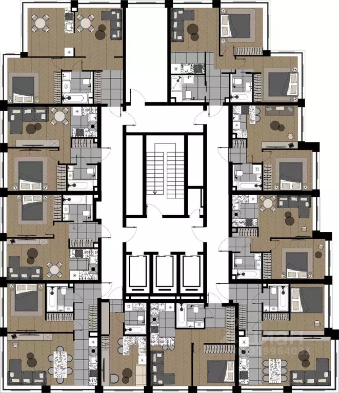 2-к кв. Москва ул. Берзарина, 37 (37.96 м) - Фото 1