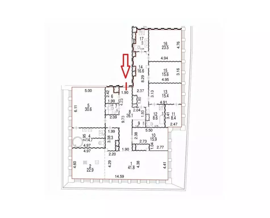 6-к кв. Москва Озерковская наб., 6 (355.0 м) - Фото 2