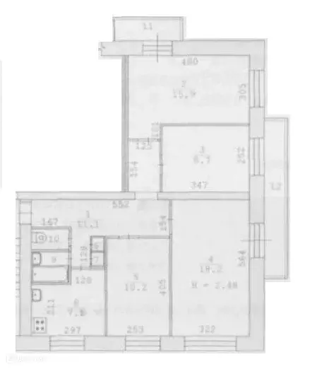 Продаётся 4-к квартира, 75.1 м - Фото 1