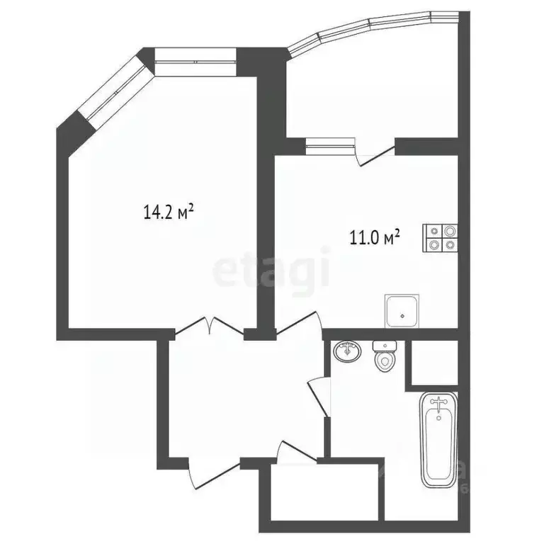 1-к кв. Московская область, Химки ул. Родионова, 3 (44.36 м) - Фото 1