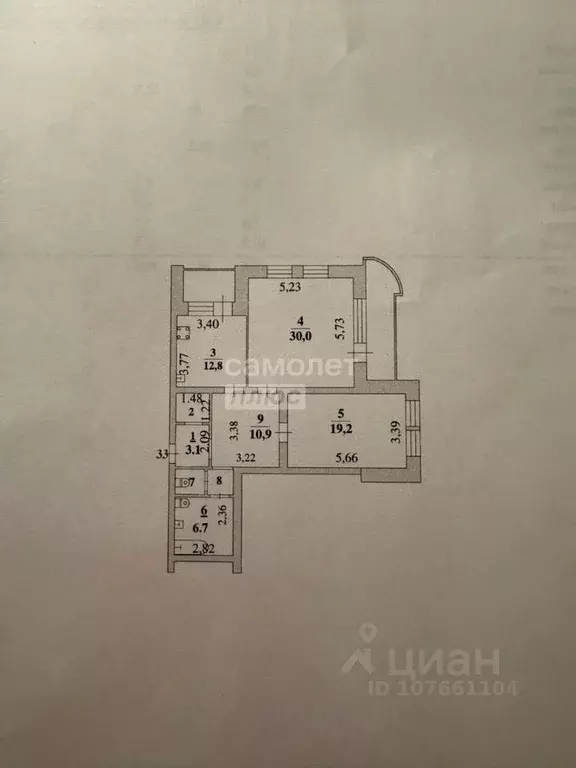 2-к кв. Липецкая область, Липецк ул. М. Горького, 22 (93.6 м) - Фото 2