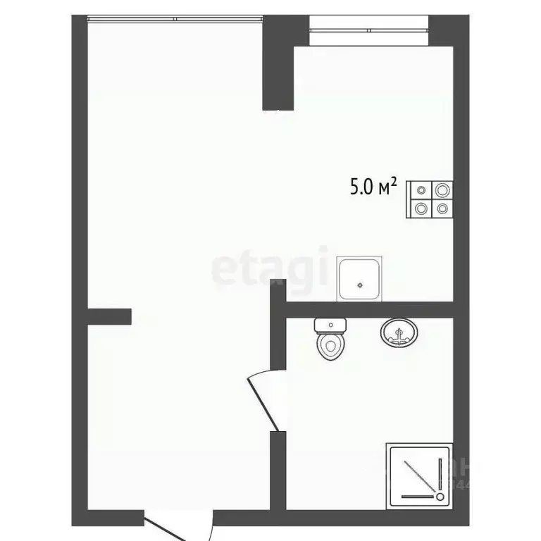 Студия Тюменская область, Тюменский муниципальный округ, д. Патрушева ... - Фото 1