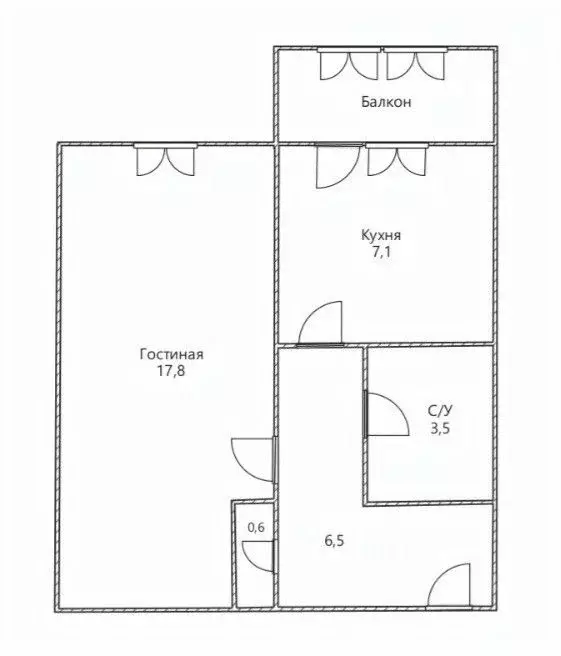 1-к кв. Ульяновская область, Ульяновск ул. Рябикова, 77 (37.3 м) - Фото 2