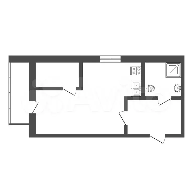 Квартира-студия, 32,5 м, 2/16 эт. - Фото 0